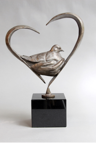 FL150 Love and Comfort Bronze $3850 at Hunter Wolff Gallery